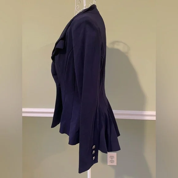 Blazer Suit Jacket Sport Coat Business Work Interview Flair Peplum empire waist - Picture 7 of 7